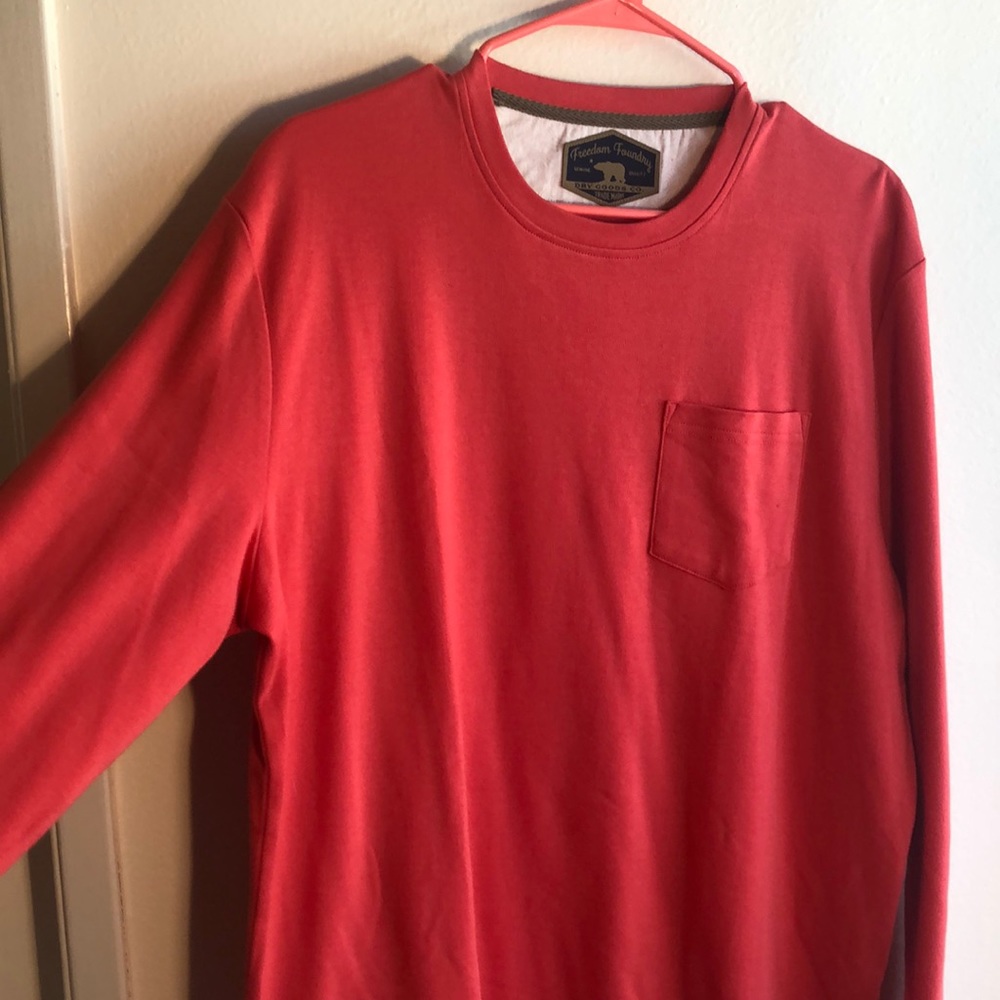 NWT Freedom foundry pullover orange/red men’s L - Picture 2 of 5